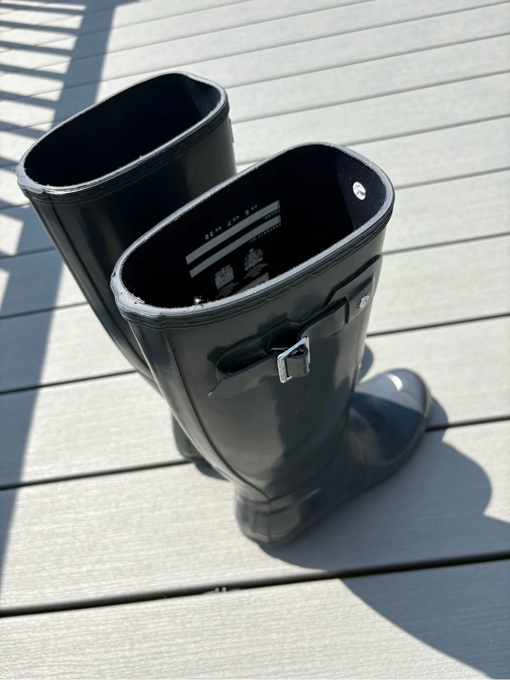 Hunter Knee High Rain Boots Fall Spring Unique Grey Fashion
